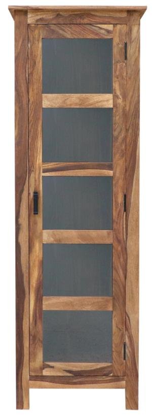 Hochvitrine aus massivem Palisander 60x180x45