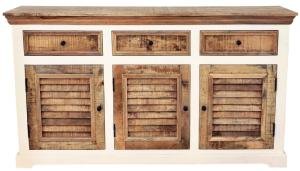 Rustikale Kommode aus massivem Mango 160x90x45