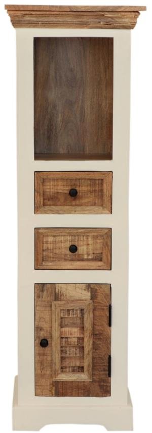 Badschrank 40 cm aus Mangoholz 40x130x35