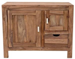 Massive Waschbeckenunterbau 90x70x45 aus Palisanderholz