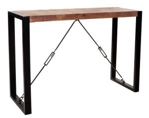 Frisiertisch aus Mangoholz und Metall 110x76x40