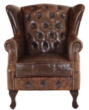 Sessel Aberdeen aus Rindsleder