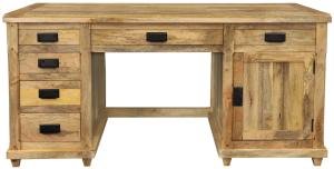 Massiver Mangoholz-Schreibtisch 160x80x80