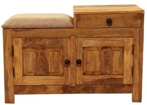 Schuhschrank aus massivem Palisander 90x60x40