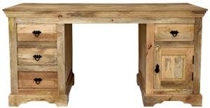 Massiver Mangoholz-Schreibtisch 160x80x76