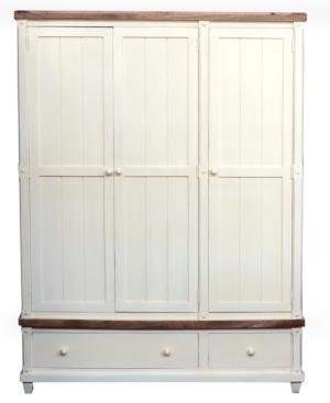 Großer Kleiderschrank 150x200x60 aus massivem Mangoholz