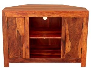 Eckiger TV-Tisch aus Palisander Massivholz 100x70x50