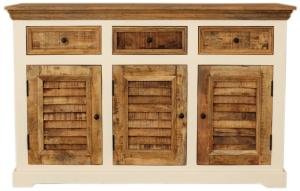 Küchenkommode aus massivem Mangoholz 140x90x45