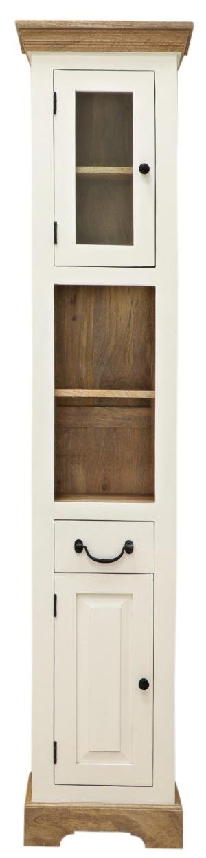 Badschrank aus Mangoholz 40x190x35