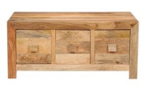 Kaffeetisch aus massivem Mangoholz 90x40x60