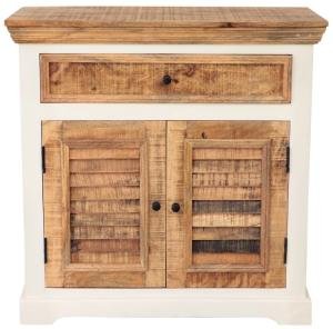 Mango Massivholz-Kommode 90x90x45