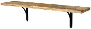 Wandregal aus Mangoholz 150x22