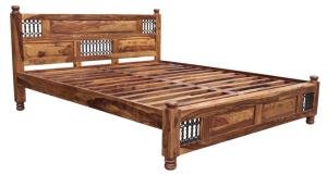 Massivholz-Bett 180x200 aus Palisander