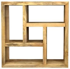 Badregal 110x110x35 aus Mangoholz