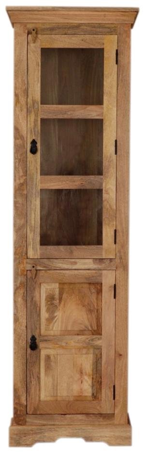 Massive Mangoholz-Vitrine 60x200x45