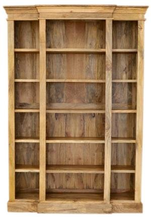 Regalbibliothek 140x200x45 aus massivem Mangoholz
