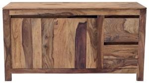 Holz-Waschbeckenschrank massiv 130x70x45