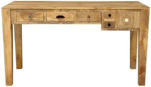 Massiver Arbeitstisch aus Mangoholz 135x76x60