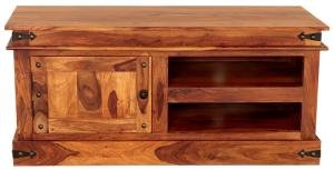 Rustikaler TV-Schrank aus massivem Palisanderholz 120x55x45