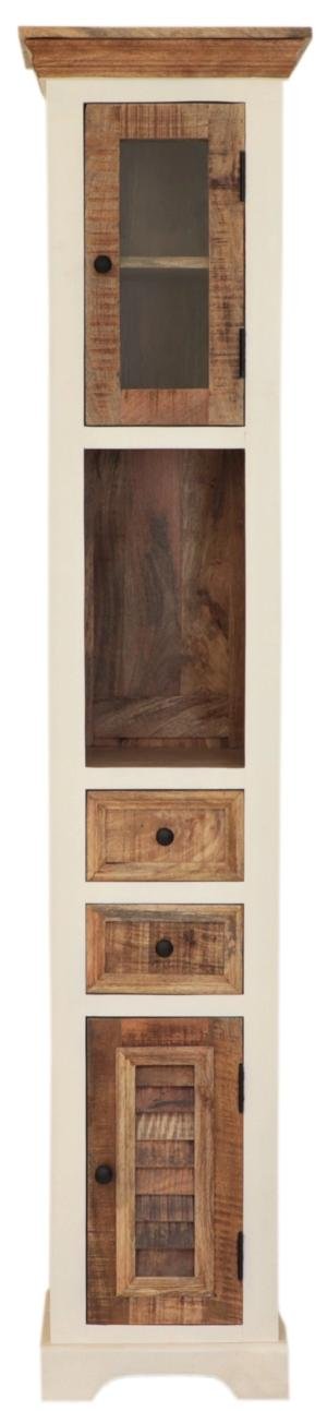 Badschrank aus Mangoholz 40x190x35