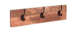 Garderobe Manu mit 3 Haken 60x15x2,5