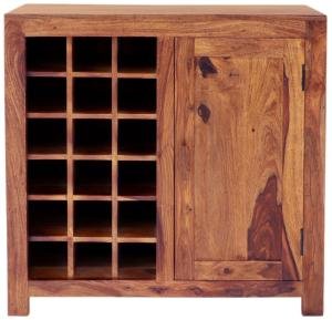 Weinregal aus massivem Palisander 90x90x45