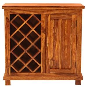 Hausbar-Schrank 90x90x45 aus Palisander-Massivholz