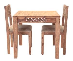 Essgruppe für 2 Personen aus massivem Palisanderholz