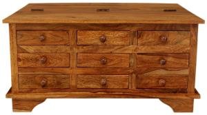 Konferenztisch aus Holz mit 9 Schubladen 90x60x45