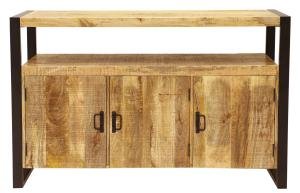 Rustikale Kommode aus Mangoholz 140x90x45