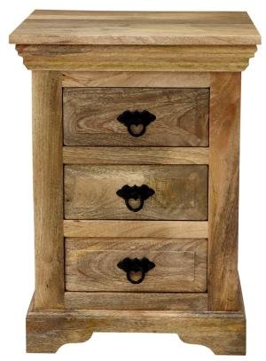 Nachttisch aus massivem Mango-Holz 45x60x40