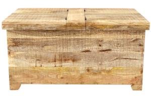 Mango-Holztruhe 90x45x45