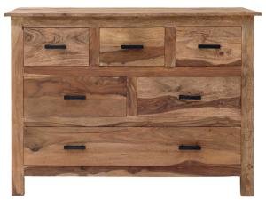 Massivholz-Kommode aus Palisander 115x50x90