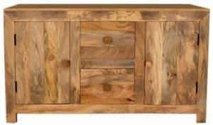 Badezimmerschrank 120 cm aus Mangoholz 120x70x45