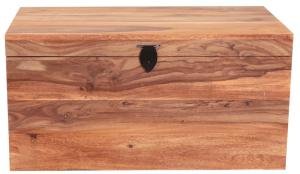 Wäschetruhe 90x45x45 aus massivem Palisanderholz