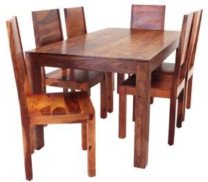 Essgruppen Set 6+1 aus Palisanderholz