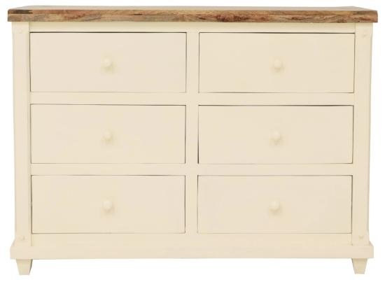 Dřevěná komoda se šuplíky z manga 120x90x45