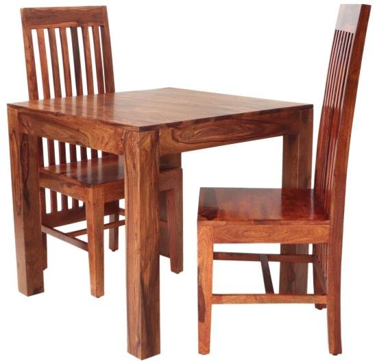 Jídelní stůl a židle pro 2 osoby z masivu palisandr