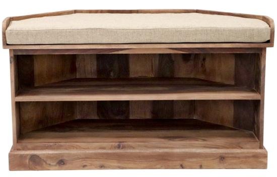 Rohový botník dřevo palisandr 105x60x40