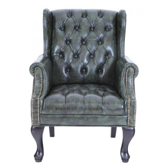 Křeslo z pravé hovězí kůže