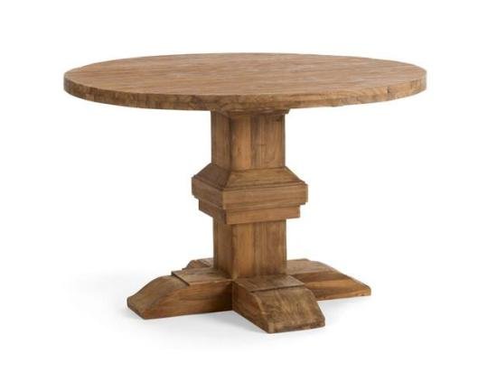 Masivní jídelní kulaty stůl 120x120 cm