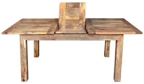 Rozkládací kuchyňský stůl z dřeva mango 140/180x90