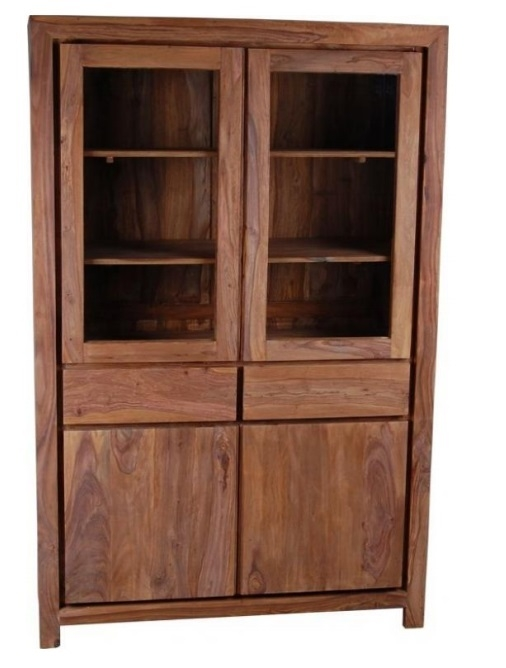 Masivní vitrína / příborník 120x45x180