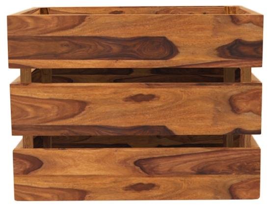 Koš na noviny 40x30x30 z indického masivu palisandr