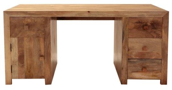 Dřevěný psací stůl z masivního dřeva mango 160x76x80