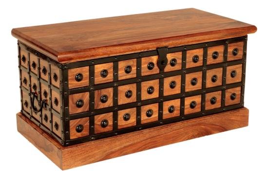 Rustikalni truhla 90x45x45 z masivu palisandr