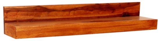 Závěsná polička na zeď 100x23 z indického masivu palisandr