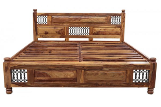 Dřevěná postel 200x200 z masivu palisandr