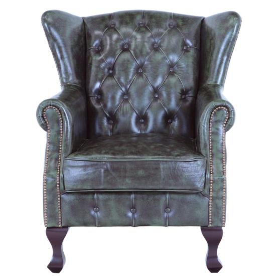 Křeslo Aberdeen z pravé hovězí kůže