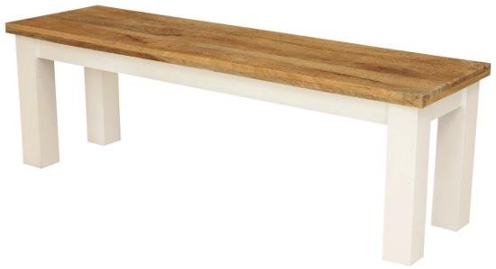 Dřevěná lavice z masivu mango 140x40